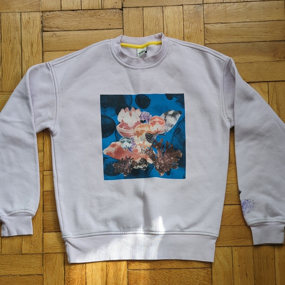 Men's Lavender Graphic Sweater